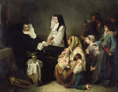 Death of a Sister of Charity, 1850 by Isidore Pils